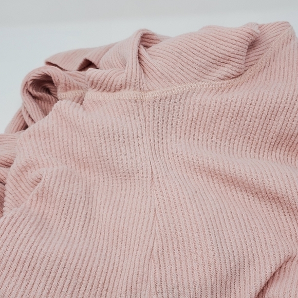 MAEVE BY ANTHROPOLOGIE BLUSH PINK SWEATER COWL NECK BELL SLEEVE TUNIC WOMEN XS - Picture 8 of 16